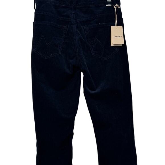 NWT Mother Denim NWOT Insider Crop Step Fray in Navy Corduroy - Picture 6 of 15